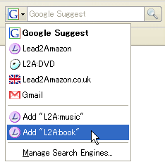 Adding Search settings from the search bar.
